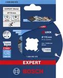 Diamantový řezný kotouč Bosch EXPERT na kov X-LOCK 115 mm.